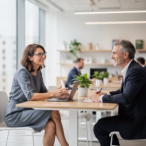 Global strategy team at world map